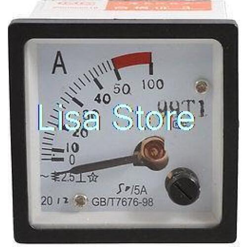 Direct Current 0-50A AMP Gauge Amperemeter Analog Panel Ammeter