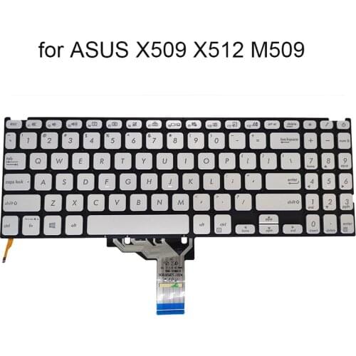 US English laptop backlit keyboard replacement keyboards for ASUS Vivobook M509 X512 X509 X512D X509F X509U X509UM X509FA X509MA