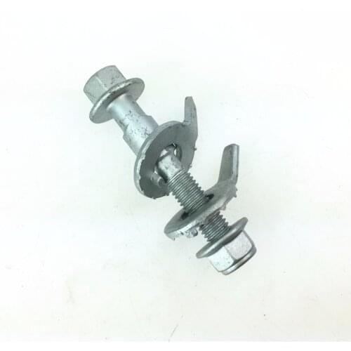 Auto parts Four wheel alignment tire eccentric screw adjustment camber bolt Silver 12.9 bolts -13mm 2pcs