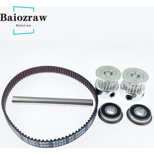 VORON Mobius 3.1 Set GATES 188-2GT-6 Timing Belt 20T 2GT Pulley Grind Flat Shaft 5X50mm Bearing F695 2RS Extruder PARTS