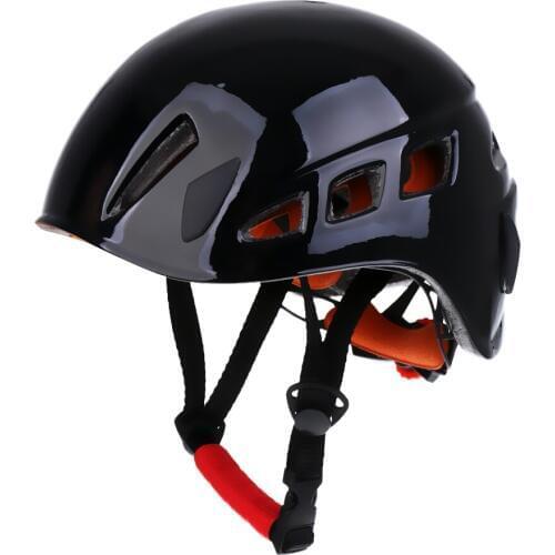 Safe Rock Climbing Downhill Caving Rappelling Rescue Helmet Protector Black