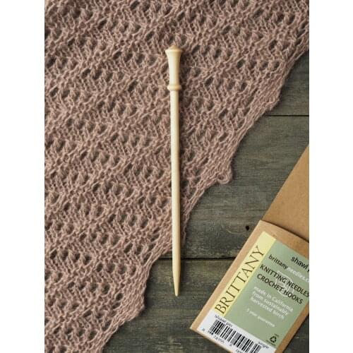BRITTANY 15.5cm Birch Shawl Pin