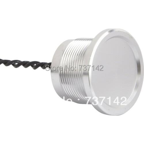 ELEWIND Silver color aluminum anodized piezo push switch (22mm,PS223Z10YNT1,Rohs,CE)