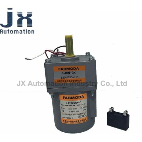 FABMODA 25W 220V Single-phase Capacitor Run Asynchronous Motor 4IK25GN-C-4GN-3K