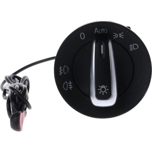 Auto Headlight Chrome Switch Plug For Golf 4 Jetta MK4 Passat B5 A0NE