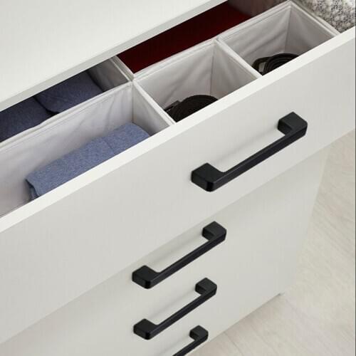 Solid Furniture Hardware Handles Knobs Modern Simple Drawer Pull Cabinet Door Handle Dresser Kitchen Handles Pulls Single Hole