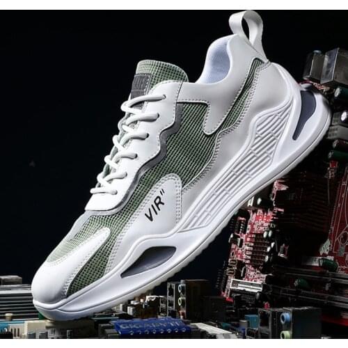 Men Platform Sneakers Men Fashion Chunky Shoes Breathable Mesh Sports Casual Men Shoes Light Running Shoes Outdoor Walking Shoes