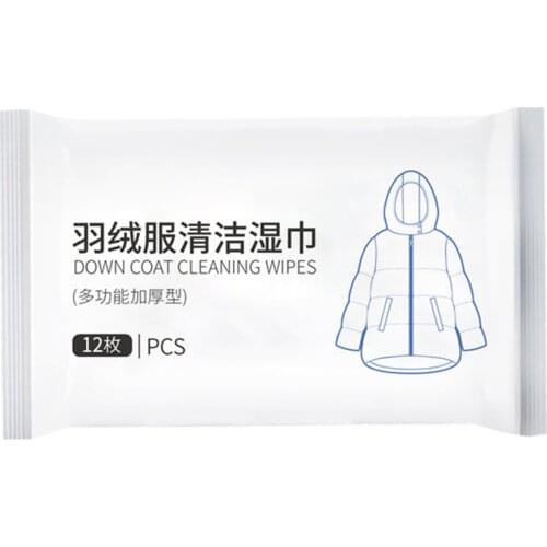 12 Sheets Down Coat Cleaning Care Kit for Jackets Quickly Remove Stain