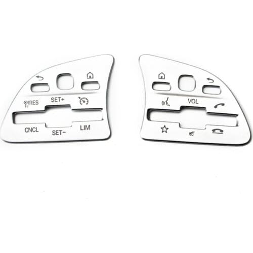 Car Steering Wheel Button Cover Sticker for Mercedes Benz A B Class GLA GLB CLA W177 W247 H247 X247 C118 2020