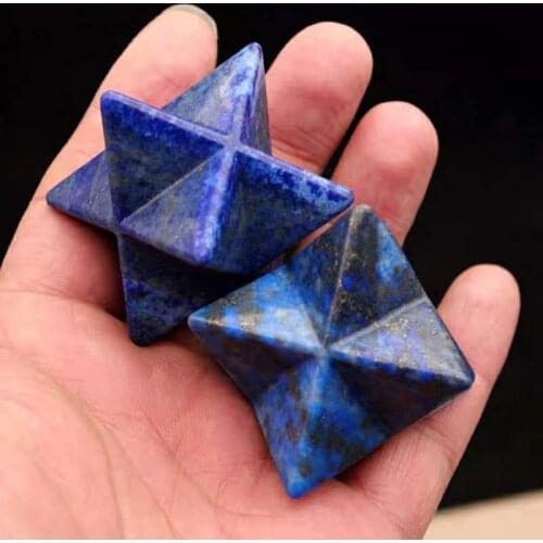 Natural lapis lazuli carving aventrimocaba star gem crystal mocaba star