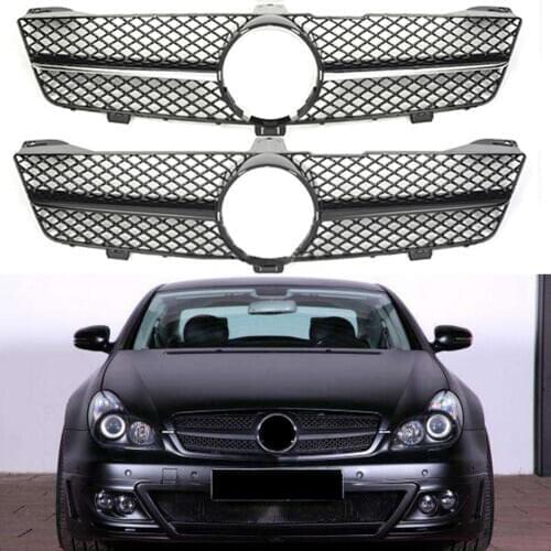 Front Racing Center Grille Facelift Bumper Grill For Mercedes Benz W219 CLS Class 2008 2009 2010 AMG Style