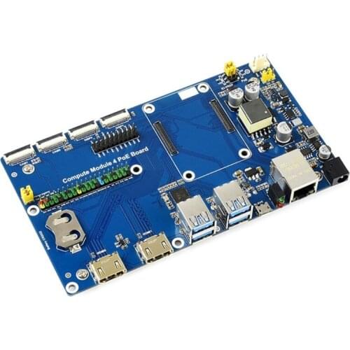 Mini USB HUB IO Base Expansion Board for RPI Raspberry Pi CM4 Compute Module Core Board with 40 Pin GPIO Interface RJ45