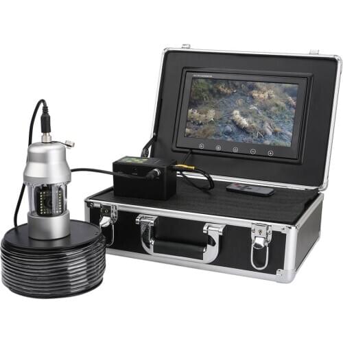 38 LEDs 360 Degree Rotating Camera 10 Inch 20m Underwater Fishing Video Camera Fish Finder IP68 Waterproof