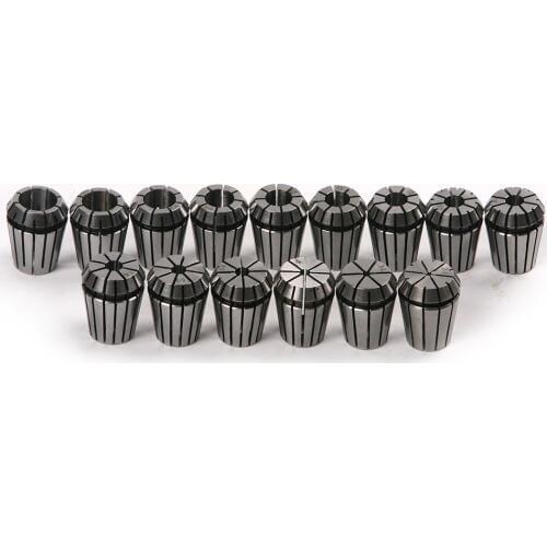 Professional 15Pcs ER25 Precision Spring Collet Tool Set from 1mm to 16mm Collet Chuck for CNC Milling Lathe Tool High Quality