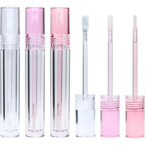 10pcs 5.5ml Empty Lip Gloss Tube Clear Lip Balm Bottle Refillable Eyelash Growth Liquid Cosmetic Organizer Lipstick Container