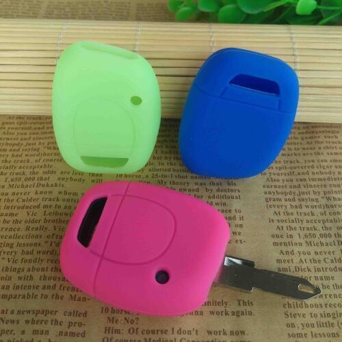 Car key Silicon case set key fob cover cap for Renault Twingo Clio Master Kango remote repair Case key Silicone accessories