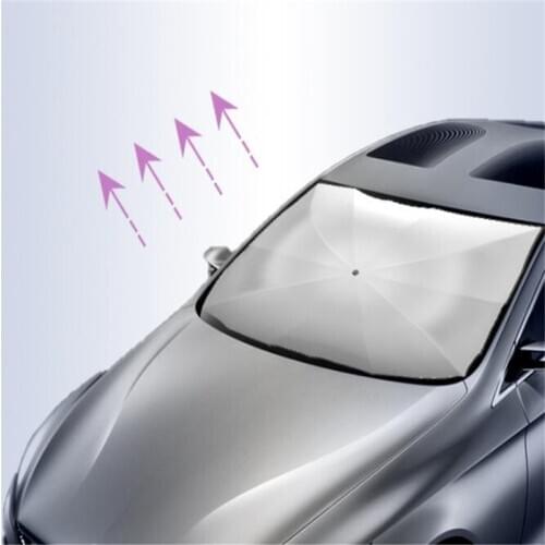 1Pcs Car Sunshade Interior Front Window Sun Shade Cover UV Protector Sun Blind Umbrella SUV Sedan Windshield Accessories