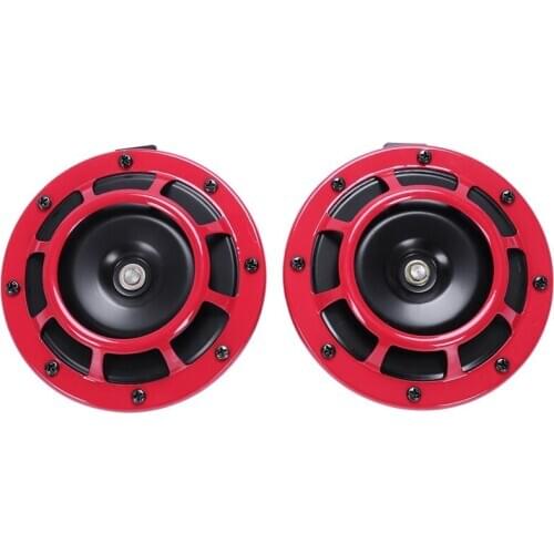 Supertone Dual Car Grille Horn (Pair) 12V 139dB For Subaru Impreza WRX Evo New -Red