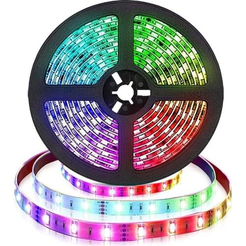 LED Strip Lights 16.4ft 4-Pin 5050 RGB Multi-Coloured Changing Led Strip Lights Strips for Party Home DIY Christmas Decorations