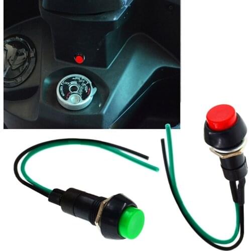 Universal Latching Self-Locking Button 5pcs Motorbike Self-Locking Switch Button Motorcycle Modification Tool