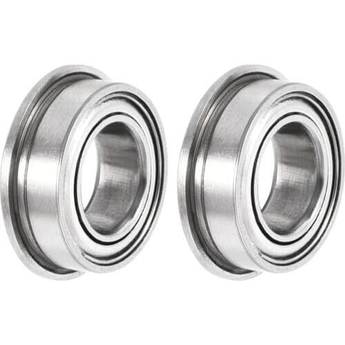 Uxcell MF95zz Flanged Ball Bearing 5x9x3mm Double Shielded ABEC-3 Chrome Steel Bearings 2pcs