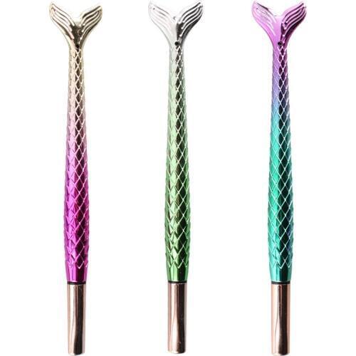 1 Pcs Kawaii Colorful Dream Mermaid Gel Pen Black and Blue Ink Signature Pens for Writing Gift Stationery Office School Supplies