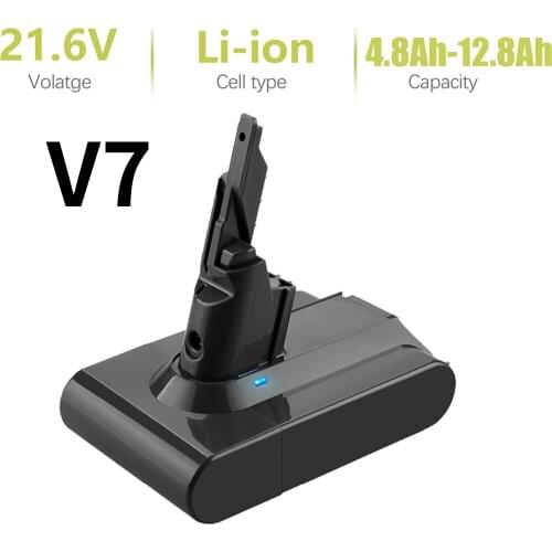 100% original 21.6V 9800mAh Li-lon Rechargeable Battery 21.6V 9.8Ah For Dyson V7 battery Animal Pro Vacuum Cleaner Replacement