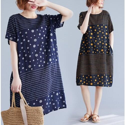 2019 New Arrive Summer Maternity Dress Woman Casual Dot Large Size Dress Pregnant Woman Maternity Clothing MD-01360