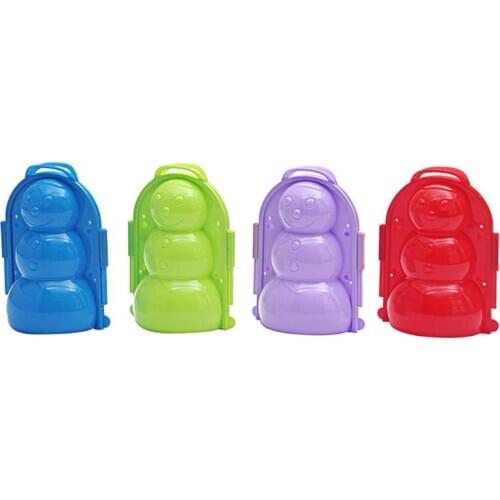 3D Snowman Model Making Mold Winter Plastic Kids Toys 2020 Outdoor Funny Sports Tools Toys Snow Sand Maker Mould New Year Gifts