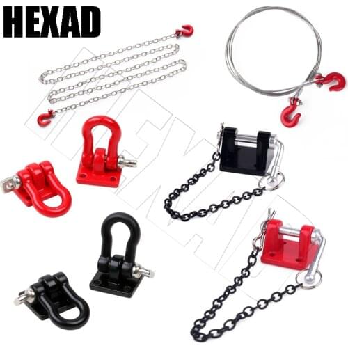 INJORA RC Car Metal Trailer Tow Hook Accessories for 1:10 RC Crawler Traxxas TRX4 TRX6 Axial SCX10 90046 AXI03007 Redcat MST