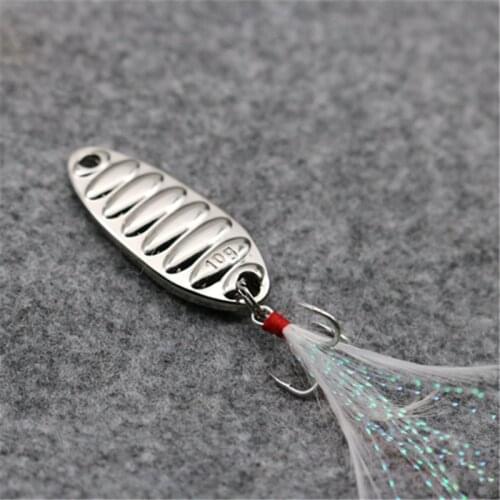 1pcs Metal Fishing Lures Wobbler Spinner 5G-25G Artificial Bait Spoons Feather Hook Paillette Zinc Alloy Bass Hard Sequin LP019