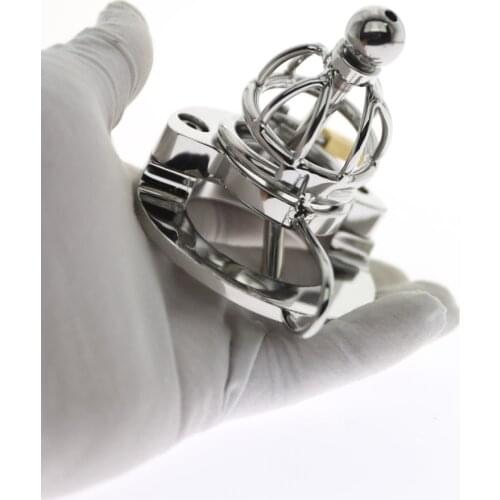 CB6000 Stop Masturbator Cock Cage Chasitity Belt Penis Ring With Metal Urethral Sound Device Lockable BDSM Male Chastity Device