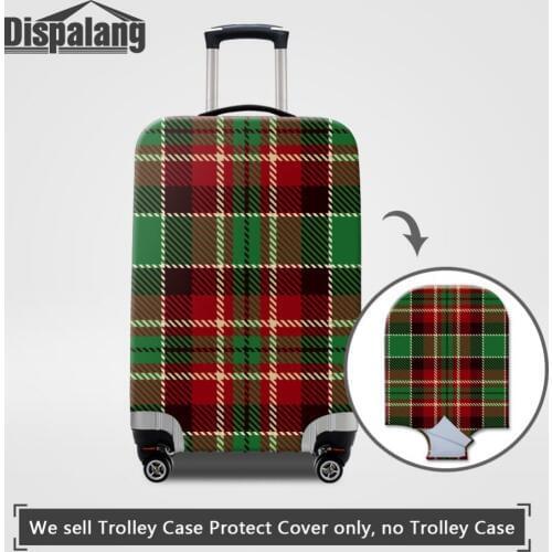 Dispalang Luggage Cover Striped Print Travel Accessories on Road Luggage Dust Cover Protective Suitcase Cover for 18-30inch Case