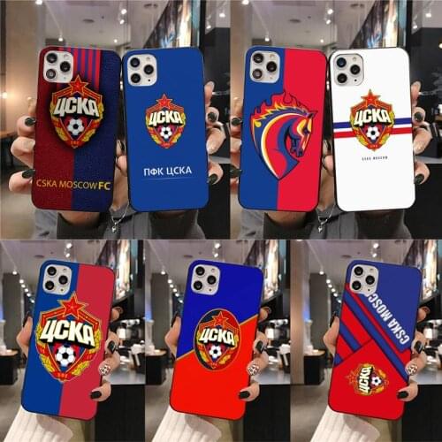 Russian Football Cska Moscow Phone Case For iphone 12 11 Pro Max Mini XS Max 8 7 6 6S Plus X 5S SE 2020 XR cover
