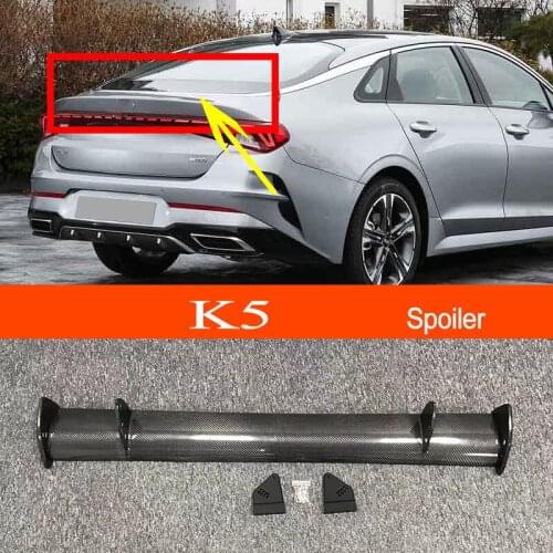 K5 2020 2021 2022 Real Carbon Fiber GT-style Car-styling Sporty Rear Trunk Wing Spoiler for KIA K5 2020 2021 2022 Sedan