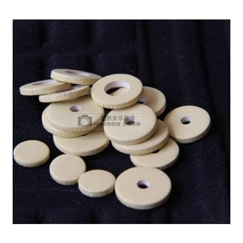 1ste 17 Hole flute leather sound hole mat flute sheepskin Band Accessories