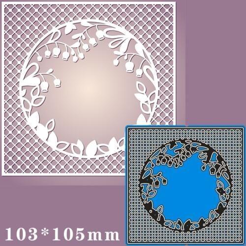 103*105mm Hollow Grid Cutting Metal Dies for 2020 New Stencils DIY Scrapbooking Paper Cards Craft Making Decoration