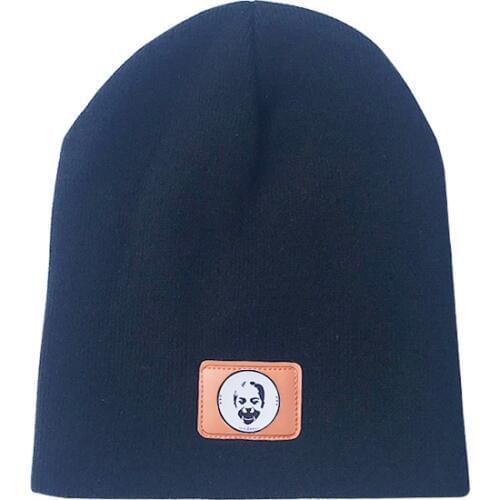 MYZOPER Leather Custom Logo Beanie Hat Print Advertising Photo Unisex Solid Color Keep Warm Outdoor Adult Cap Knitted Hat