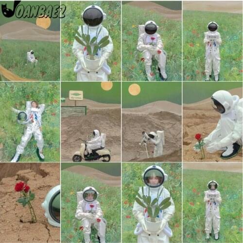 Astronaut Diamond Painting 5D Diy Green Landscape Cross Stitch Embroidery Girl Mosaic Kit Inlaid Craft Gift Design Home Decor