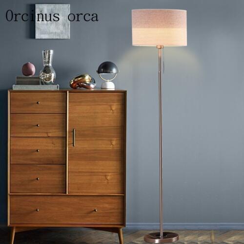 Floor lamp living room modern simplicity Nordic fashion fashion vertical desk lamp Korean bedroom study lamp Postage free