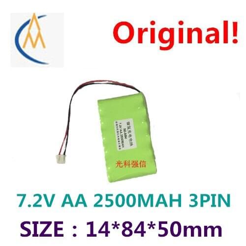 Brand new authentic 7.2 V AA 2500 mah ni-mh battery NI MH - medical equipment 3 pin rc toys