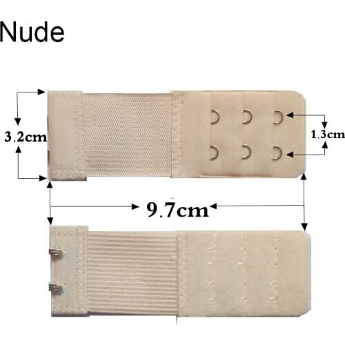Factory wholesale Bra Extension Lingerie Strap Extender Replacement With 2 Hooks Bar Extenders underwear Buckle