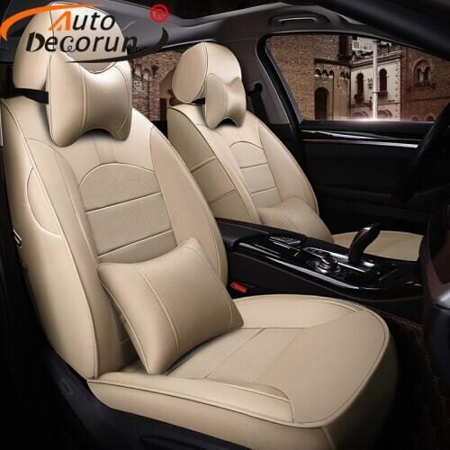 AutoDecorun Perforated Leather Seat Cover for TOYOTA VERSO 2010-2017 Seat Covers Cowhide 5 & 7 Seats Protectors Car Accessories
