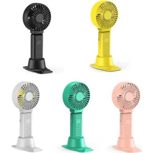 Portable Handheld Fan USB 3000mAh Power Bank Charging Base Battery Operated Personal Fan Rechargeable Cooling