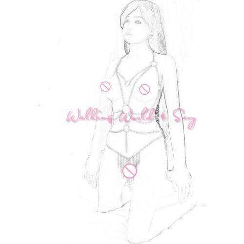 Adult Game Metal Chain Body Harness Bondage Restraints Fetish Slave Cosplay Sex Bondage Erotics Sex Products For Couples Women