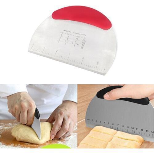 Shaving Cutter Scale Cutters Pizza Dough Scraper Bread Separator Flour Pastry Cake Tool Stainless Steel DIY Baking Supplies