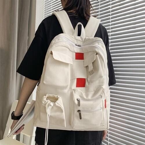 Personality Tide Men Women Backpack Fashion Trend School Bag for Teenage Girl Boy Korean Harajuku Large Capacity Rucksack 2020