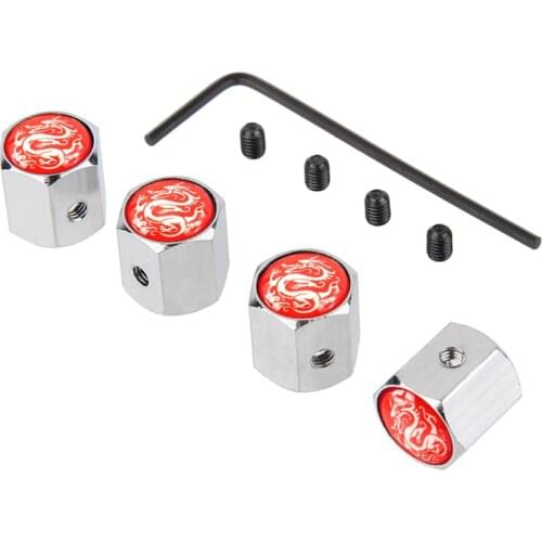 Car Tire Valve Stem Caps Totem Dragon Styling Valve Cover For Hyundai Ford Citroen Peugeot Buick BMW Audi Volkswagen Tiguan Polo