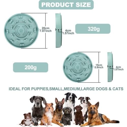 Silicone Pet Bowl Slow Food Dog Bowl Dog Feeding Licking Mat Dog Slow Food Device Treatment Dog Sucker Food Training Dropshippig