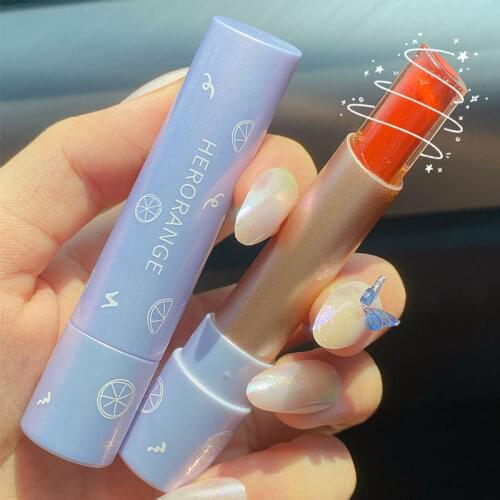 HERORANGE moisturizing lipstick sandwich lip cream moisturizing and lighting skin long lasting glass jelly lipstick AC250